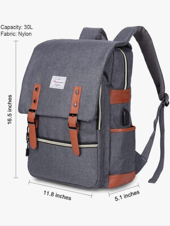Handbags - Eco-Friendly Laptop Backpack for Women Men,Travel Backpacks with USB